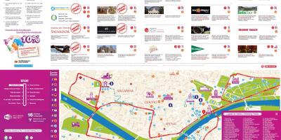 Sevillako hop-on-hop-off autobus mapa